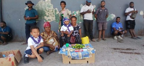 Share books, cards and pray with the aunties