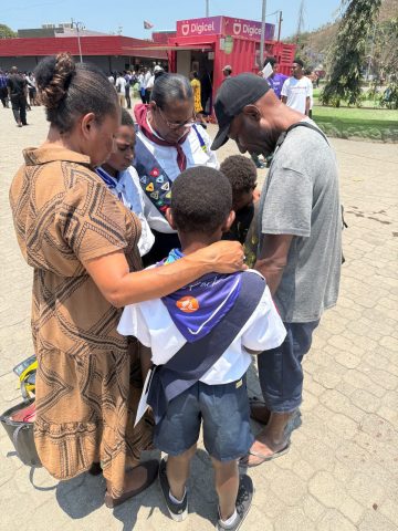 KPEC Adventurers and Pathfinders during the OneVoice 2027 launch at Boroko in Port Moresby.