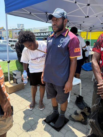 Medical checks done at Boroko as part of the OneVoice 2027 launch by KPEC.