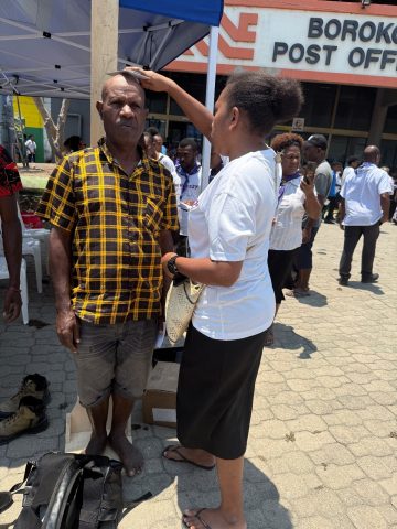 Medical checks done at Boroko during the OneVoice launch by PAU