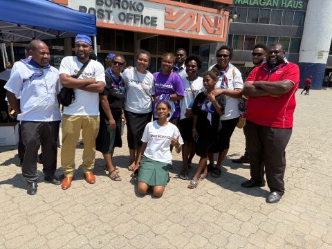 KPEC Adventurers and Pathfinders during the OneVoice 2027 launch at Boroko in Port Moresby.