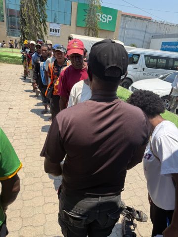 KPEC Adventurers and Pathfinders during the OneVoice 2027 launch at Boroko in Port Moresby. Medical checks.